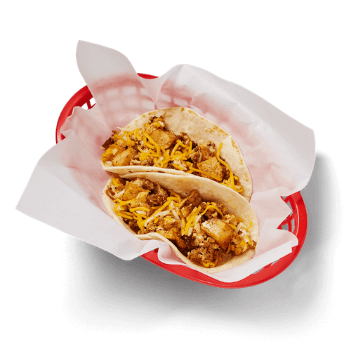 Chorizo, Potato, Egg & Cheese Taco